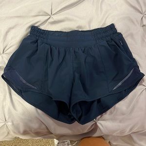 Navy blue lululemon shorts size 4 reg